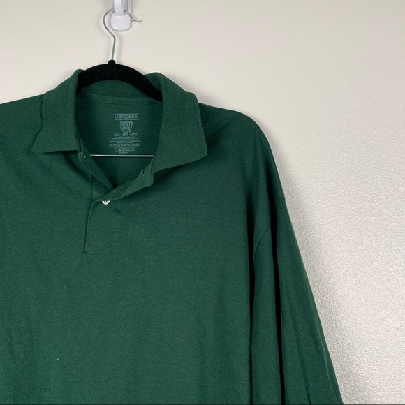 Jerzees Sports Shield Short Sleeve Polo Green‎ 2XL - Picture 3 of 5